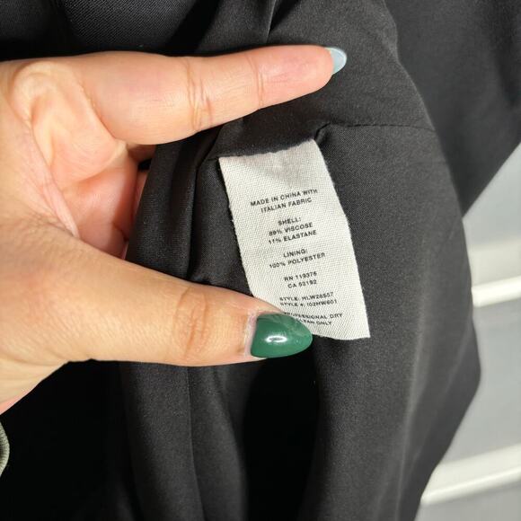 Helmut Lang Shifted Viscose Asymmetrical Dress Black Size 4 - Picture 6 of 6